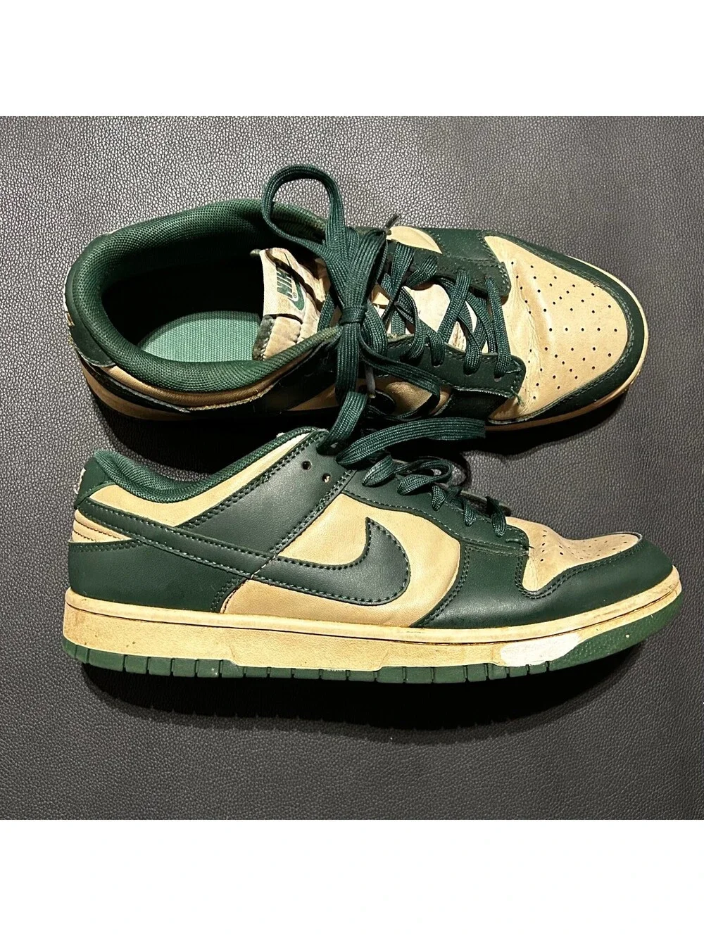 Nike Dunk Low Michigan State Green Cream Men's Size 11